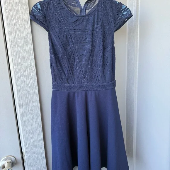 city studio navy blue dress City Studio Women's Dress in Navy S